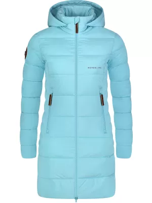 Dámsky zimný kabát NORDBLANC MOMENTS NBWJL8076 SVETLO modrá