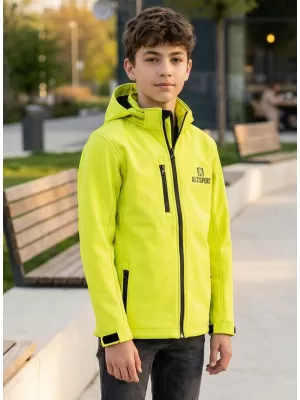 Detská softshellová bunda ALTISPORT ALK006535 VÁPNO