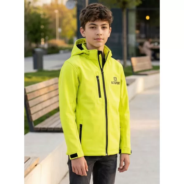  Detská softshellová bunda ALTISPORT ALK006535 VÁPNO 