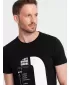 Pánske tričko OMBRE om-t-tp-0166 čierne