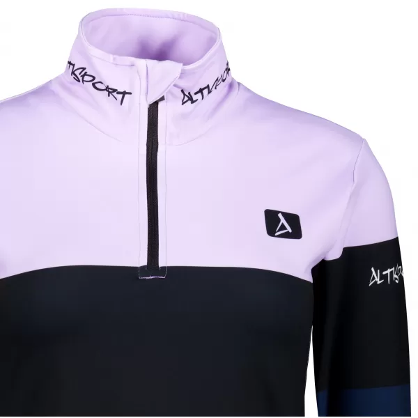  Dámska prémiová funkčná termo mikina ALTISPORT VOJ/ALW051TER03 FIALOVÁ/MODRÁ 