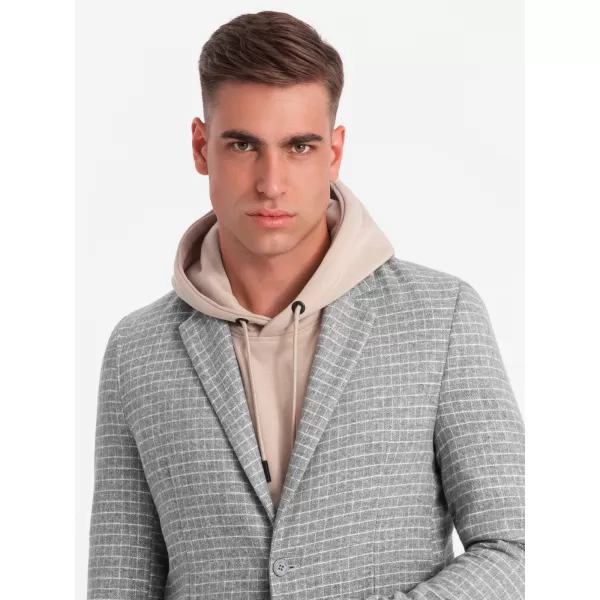  Pánska bunda OMBRE om-blzb-0117 šedá 
