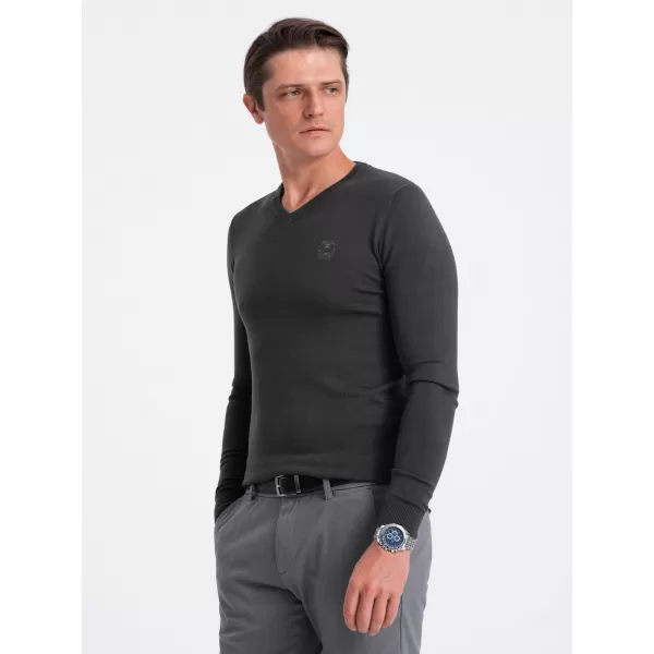 Pánsky sveter OMBRE om-swbs-0107 grafit 