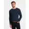 Pánsky sveter OMBRE om-swbs-0106 Navy modrá
