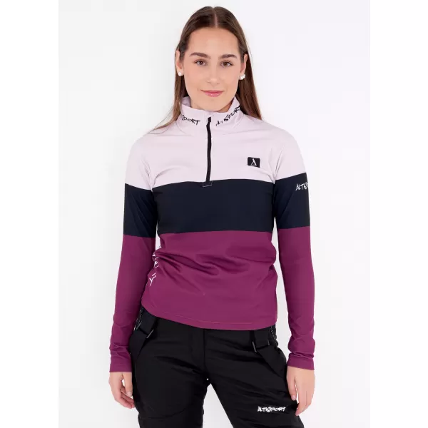  Funkčná termo mikina dámska prémiová ALTISPORT VOJ/alw051ter03 Burgundsko 