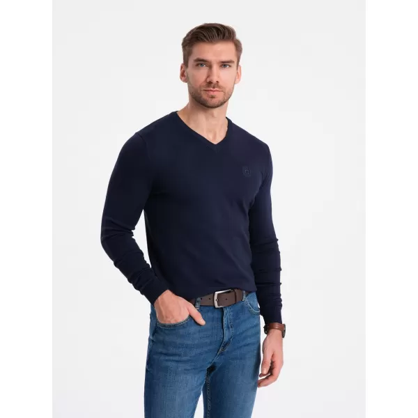  Pánsky sveter OMBRE om-swbs-0107 Navy modrá 