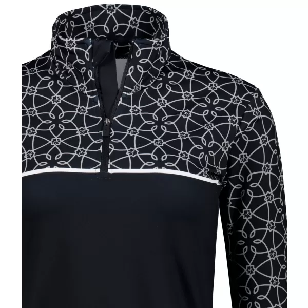  Funkčná termo mikina dámska prémiová ALTISPORT VOJ/alw053ter03 čierna a biela 