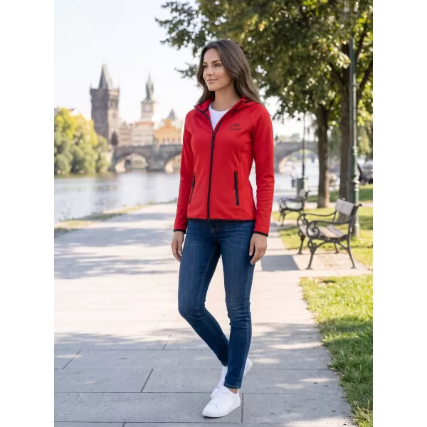  Dámska funkčná športová mikina ALTISPORT ALW056418 ČERVENÁ 