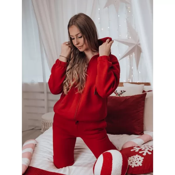  Dámsky set DSTREET AMILIA PREMIUM AY1114 ČERVENÁ 