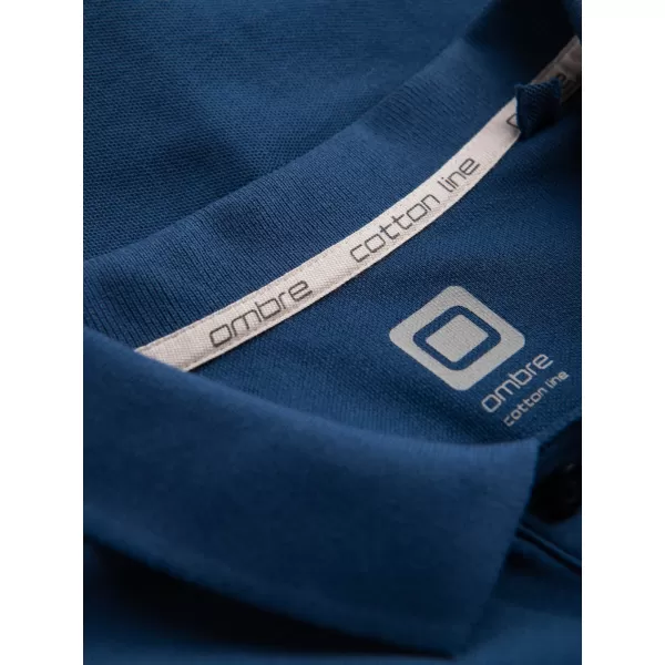  Pánska t -shirt s OMBRE s1374 tmavomodrá 