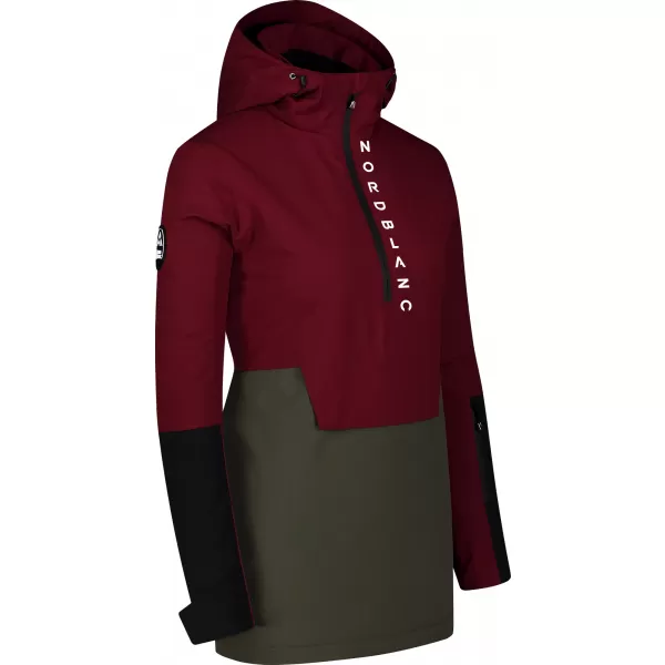  Dámsky anorak NORDBLANC WINTERFUN NBWJL8130 VÍNOVÁ 