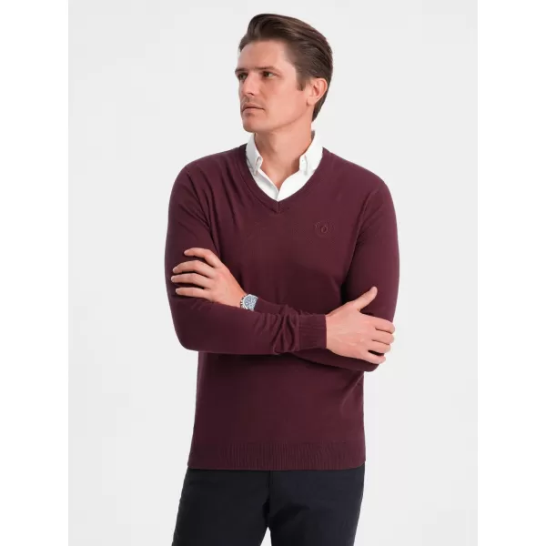  Pánsky sveter OMBRE om -sw -0102 gaštan 
