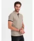 Pánske tričko OMBRE om-poss-0113 tmavá béža