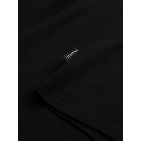  Pánske tričko OMBRE om-tsbs-0146 čierna 