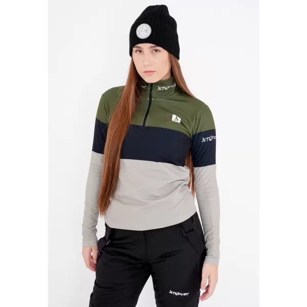  Dámska prémiová funkčná termo mikina ALTISPORT VOJ/ALW051TER03 KAKI 