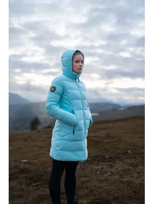 Dámsky zimný kabát NORDBLANC MOMENTS NBWJL8076 SVETLO modrá