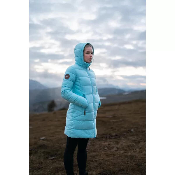  Dámsky zimný kabát NORDBLANC MOMENTS NBWJL8076 SVETLO modrá 