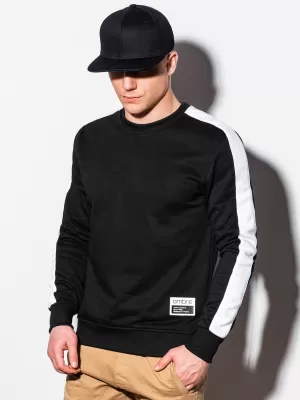 Pánska mikina OMBRE b1081 čierna