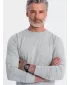 Pánske tričko s dlhým rukávom OMBRE om-lsbl-0106 šedá melange