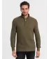 Pánsky sveter OMBRE om-swzs-0105 Olive
