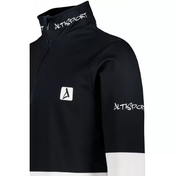  Pánska prémiová funkčná termo mikina ALTISPORT VOJ/ALM051TER03 ČIERNOBIELY 