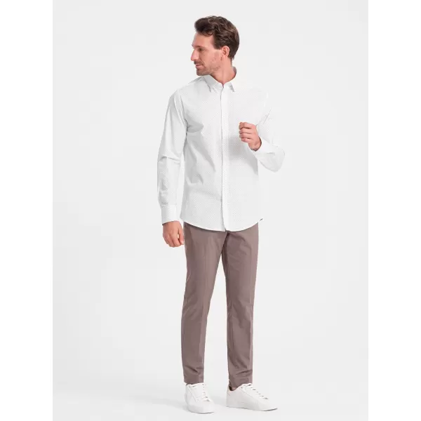  Pánska košeľa OMBRE om-shcs-0152 biela 