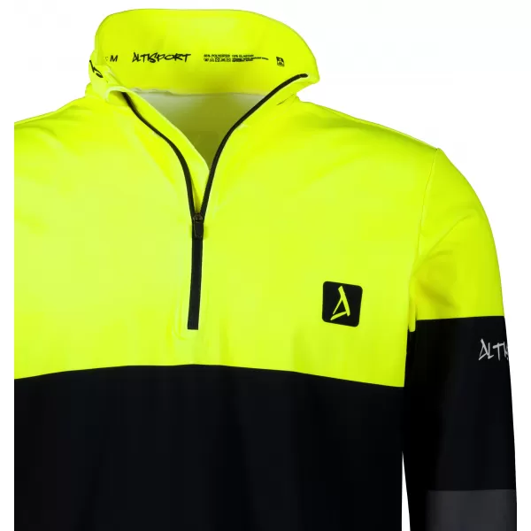  Funkčná termoshrtská mikina Premium ALTISPORT VOJ/ALM051ter03 Neón žltá/šedá 