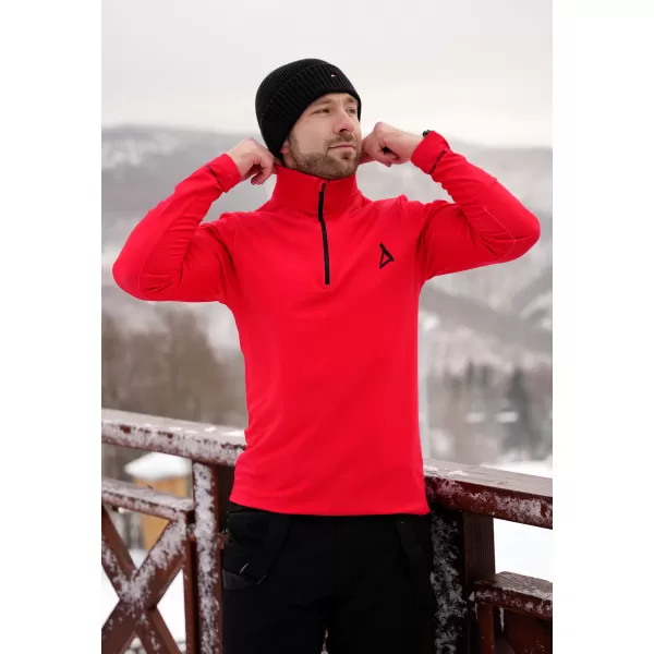  Pánska prémiová funkčná termo mikina ALTISPORT VOJ/ALM000TER03 ČERVENÁ 