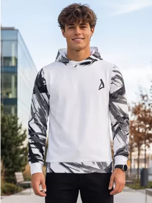 Pánska funkčná mikina premium ALTISPORT VOJ/ALM039MI01 biela