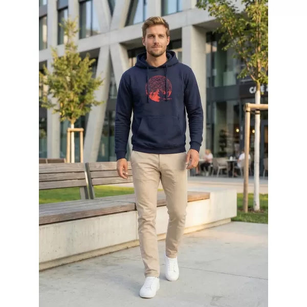  Pánska mikina ALTISPORT ALM172JN796 NÁMORNÍCKA MODRÁ 