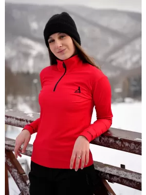 Dámska prémiová funkčná termo mikina ALTISPORT VOJ/ALW000TER03 ČERVENÁ