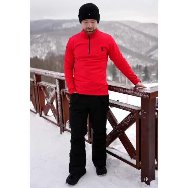  Pánska prémiová funkčná termo mikina ALTISPORT VOJ/ALM000TER03 ČERVENÁ 