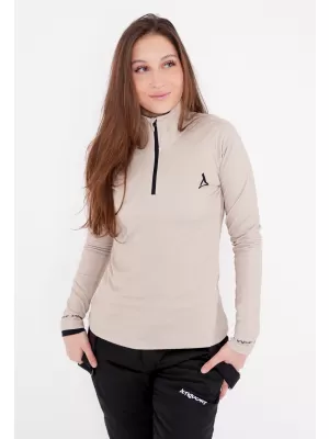Dámska prémiová funkčná termo mikina ALTISPORT VOJ/ALW000TER03 HNEDÁ