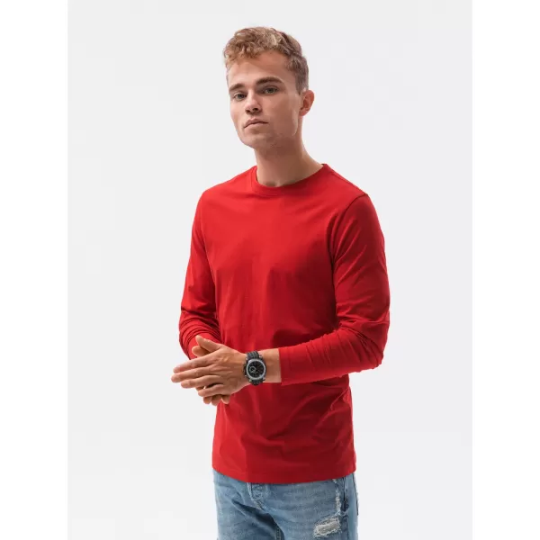  Pánske tričko s dlhým rukávom OMBRE Z43 MIX 2-PACK ČIERNA/ČERVENÁ 