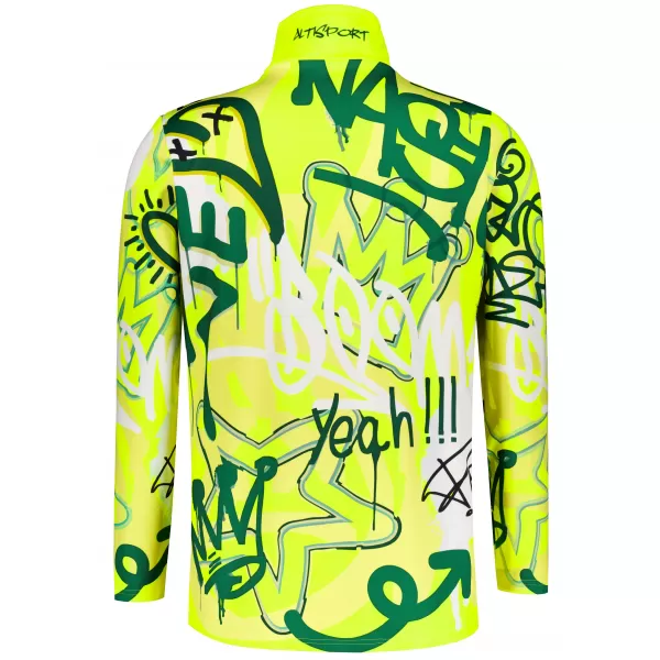  Pánska prémiová funkčná termo mikina ALTISPORT VOJ/ALM054TER03 FLUORESCENČNÁ ZELENÁ 