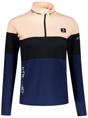 Dámska prémiová funkčná termo mikina ALTISPORT VOJ/ALW051TER03 ORANŽOVÁ/MODRÁ