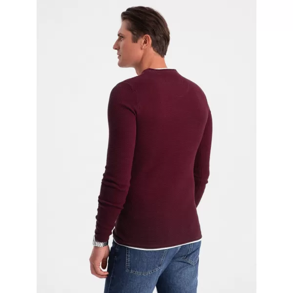  Pánsky sveter OMBRE om -sw -0103 gaštan 