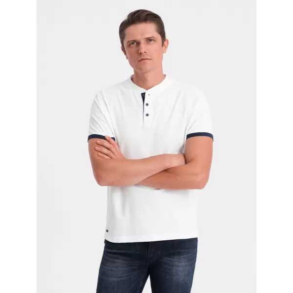  Pánske tričko s OMBRE OM-TSCT-0156 bielym  