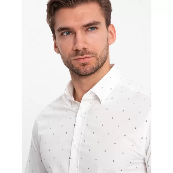  Pánska košeľa OMBRE om-shcs-0156 biela 