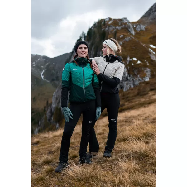  Dámska športová bunda NORDBLANC ICEBERGS NBWJL8112 TMAVO zelená 