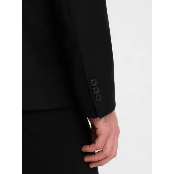 Pánska bunda OMBRE OM-BLZB-0115 ČIERNA 