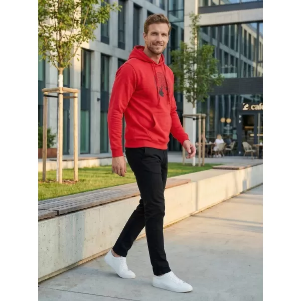  Pánska mikina ALTISPORT ALM172JN796 ČERVENÁ 