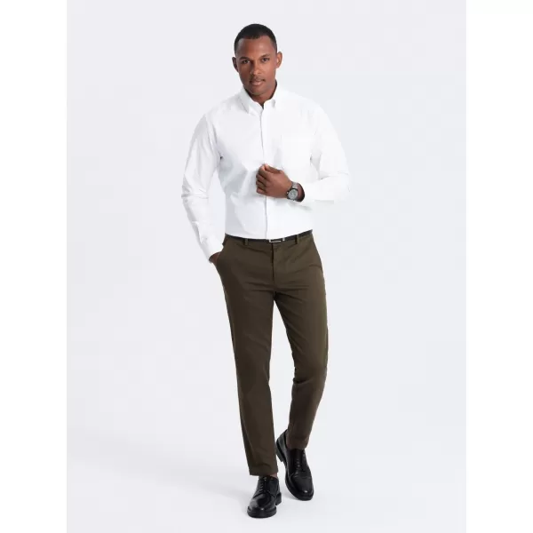  Pánske nohavice OMBRE om-Pacp-0190 Dark Olive GREEN 