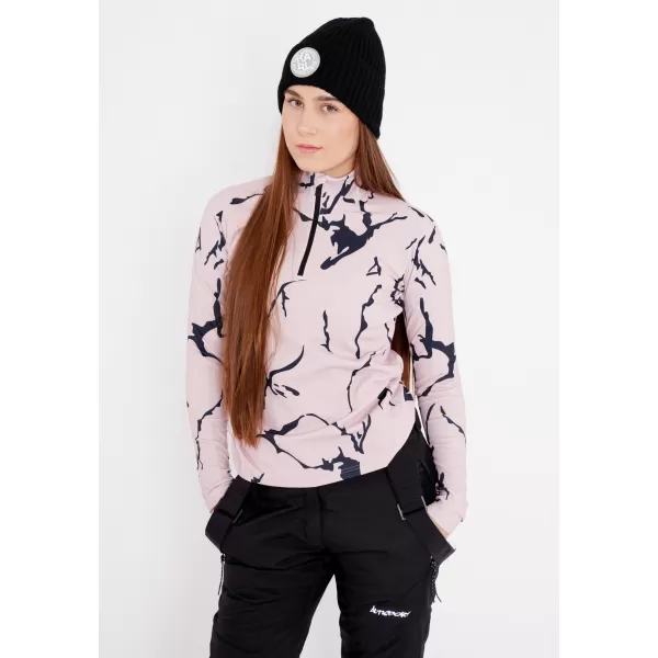  Dámska prémiová funkčná termo mikina ALTISPORT VOJ/ALW052TER03 HNEDÁ 