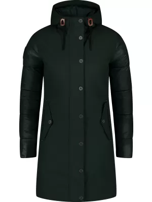 Dámsky zimný kabát NORDBLANC WARMHUG NBWJL8073 TMAVO zelená