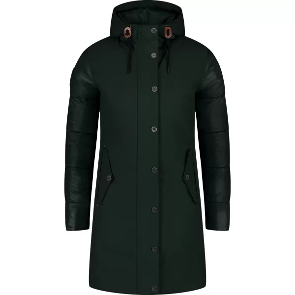  Dámsky zimný kabát NORDBLANC WARMHUG NBWJL8073 TMAVO zelená 