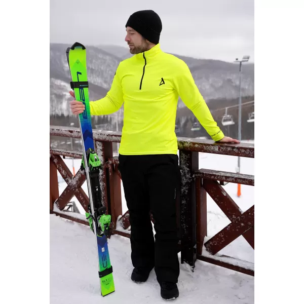  Pánska prémiová funkčná termo mikina ALTISPORT VOJ/ALM000TER03 NEÓNOVÁ ŽLTÁ 
