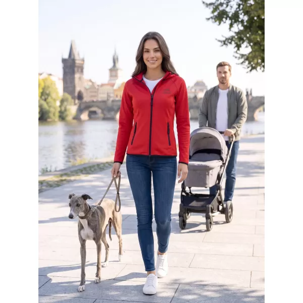  Dámska funkčná športová mikina ALTISPORT ALW056418 ČERVENÁ 