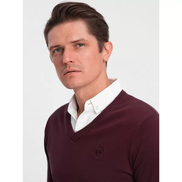  Pánsky sveter OMBRE om -sw -0102 gaštan 
