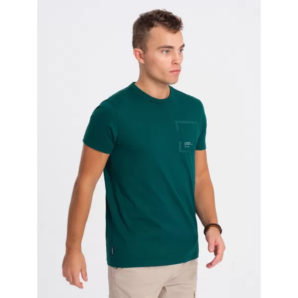  Pánske tričko OMBRE OM-TPT-0154 Marine 
